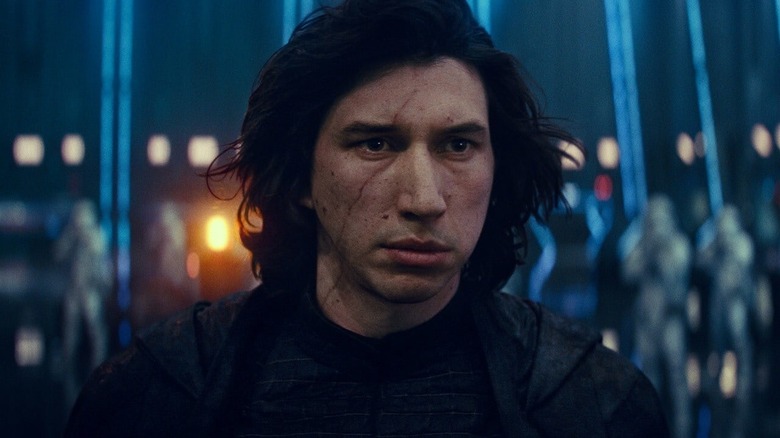 Adam Driver Kylo Ren scarred