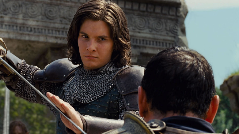 Ben Barnes wields a sword