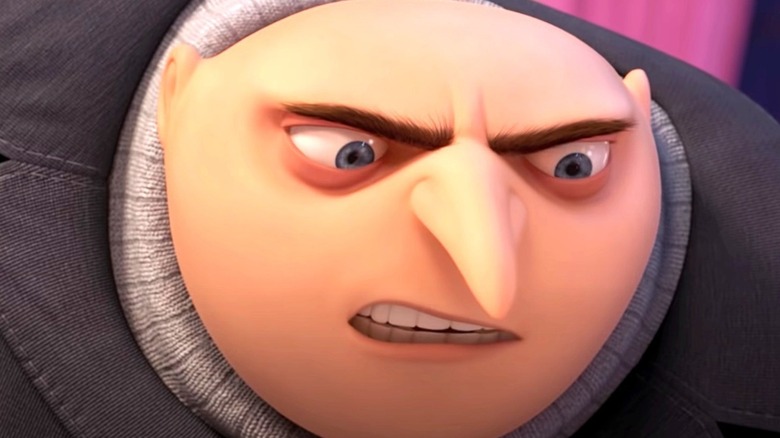 Gru sneering