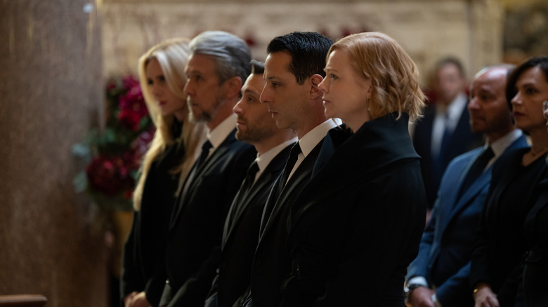 Roy children at funeral