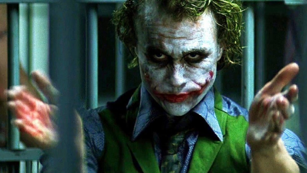 Heath Ledger as the Joker in The Dark Knight