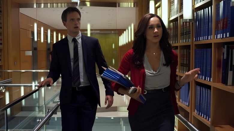 Mike Ross Rachel Zane library