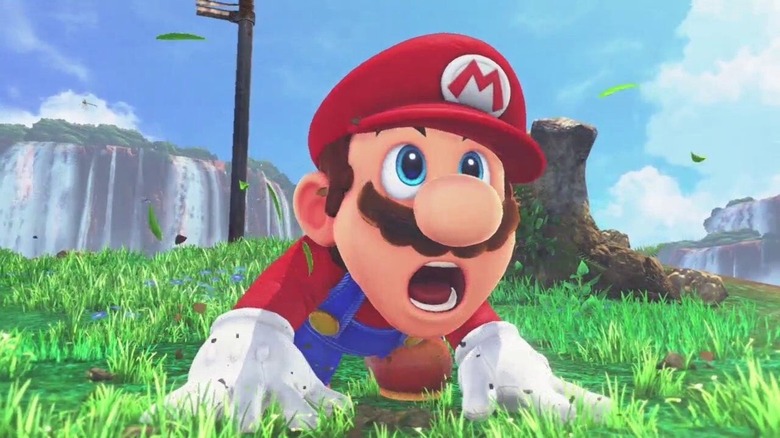 Mario looking shocked