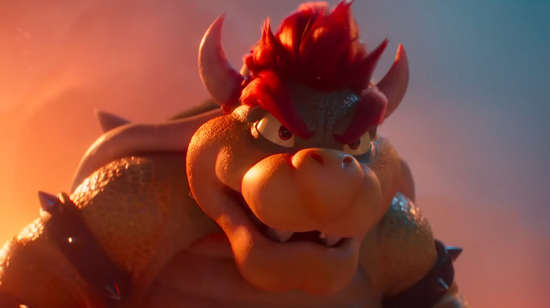 Bowser glaring