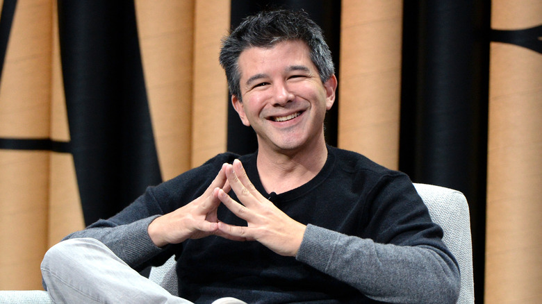 Travis Kalanick sitting