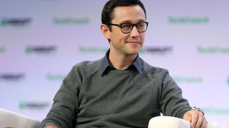 Joseph Gordon-Levitt sitting