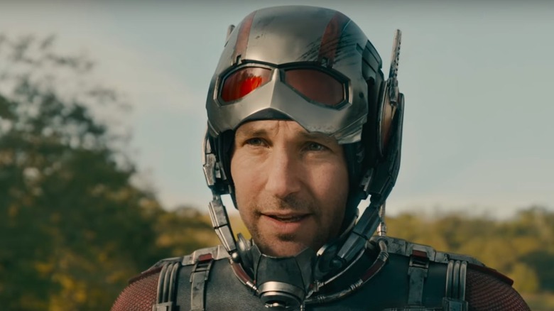 Ant-Man with helmet off