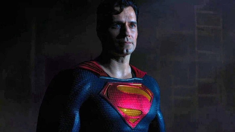 Superman looking stoic