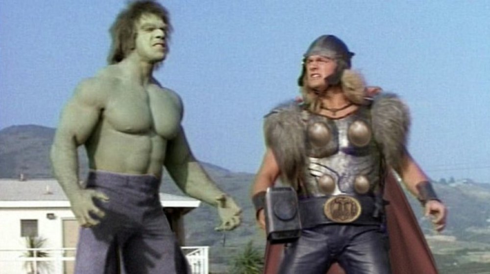 Hulk and Thor in The Incredible Hulk Returns