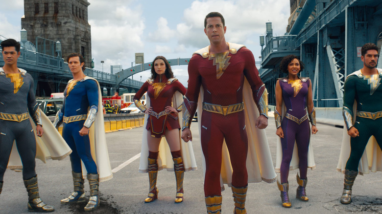 The Shazam family in "Shazam! Fury of the Gods" (2023)