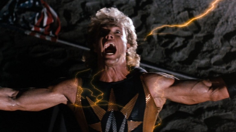 Nuclear Man goes into a rage in "Superman IV: The Quest for Peace" (1987)