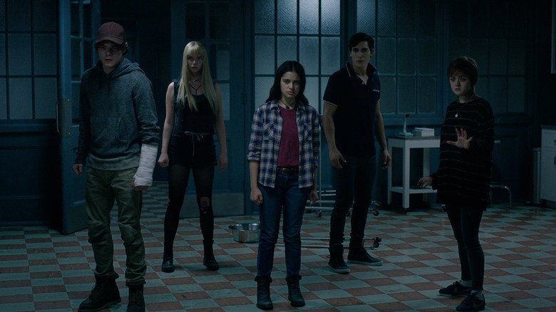 The New Mutants lining up