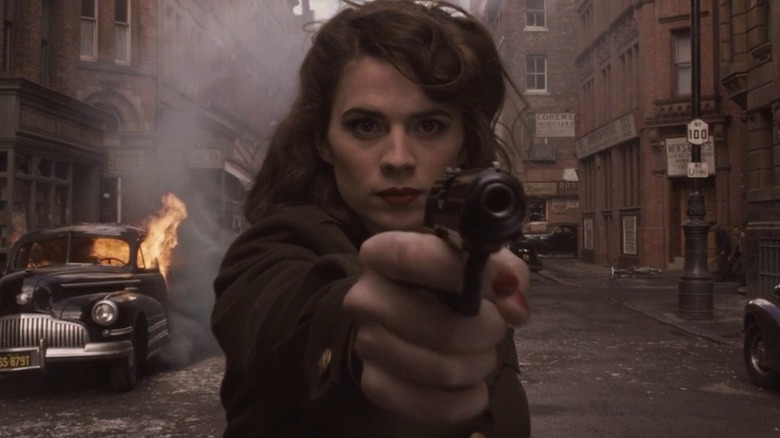 Peggy Carter takes aim