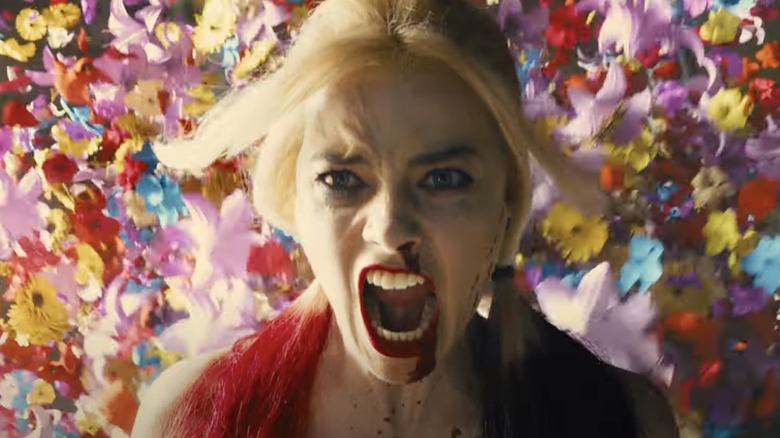 Harley Quinn screams