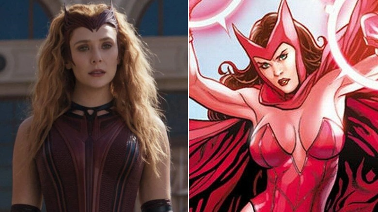 Elizabeth Olsen as Wanda Maximoff & Scarlet Witch does magic