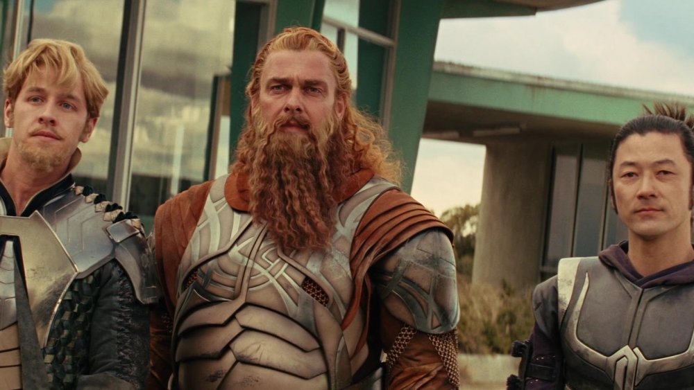 Josh Dallas, Ray Stevenson, and Tadanobu Asano in Thor