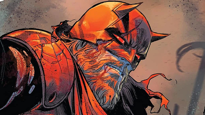 Daredevil with beard bleeding