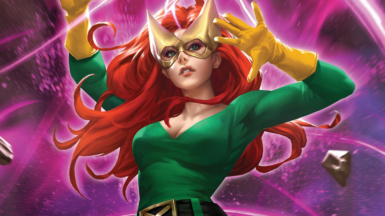 Jean Grey using force field