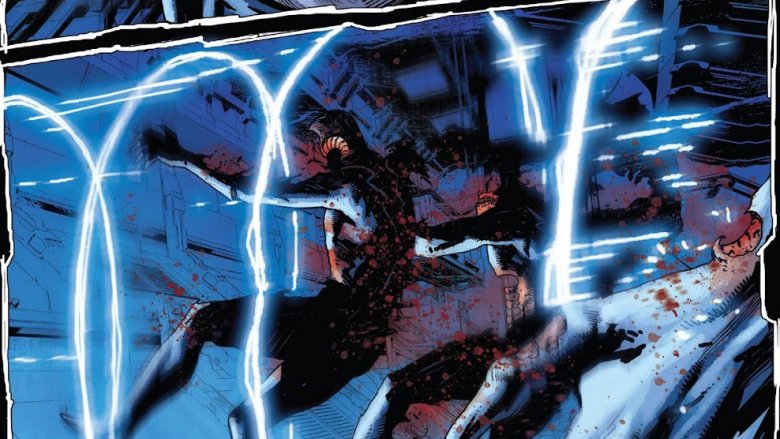 The turned Inhumans being killed by Black Bolt from Death of The Inhumans #5