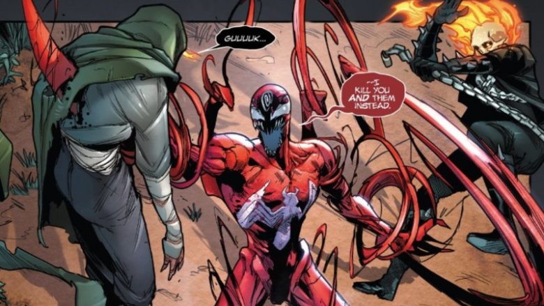 Alejandra Jones' death in Absolute Carnage in Symbiote of Vengeance #1