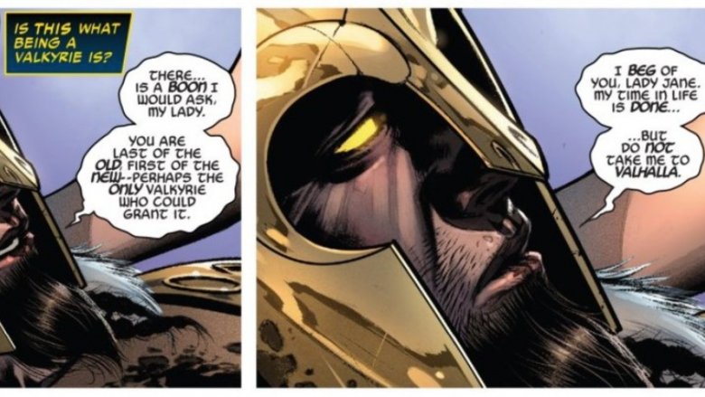 Heimdall dying in Valkyrie: Jane Foster #2