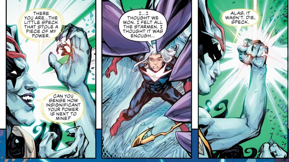 Starman's death in Justice League #34