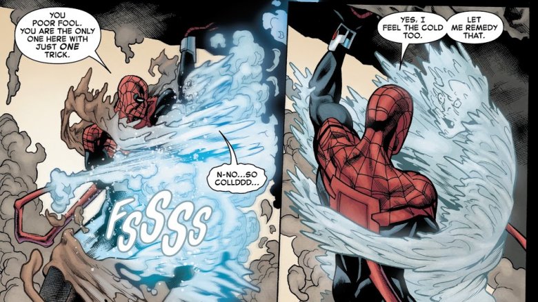 Otto Octavius kills Waxman in Superior Spider-Man #4