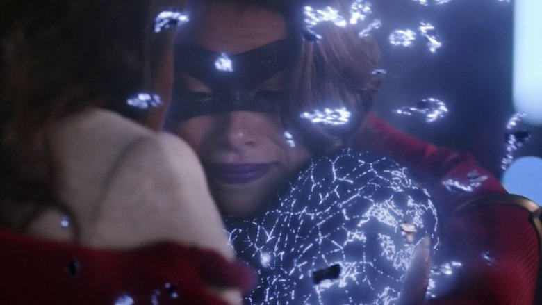 Jessica Parker Kennedy as XS as she's wiped out of existence on the Flash season 5 finale 