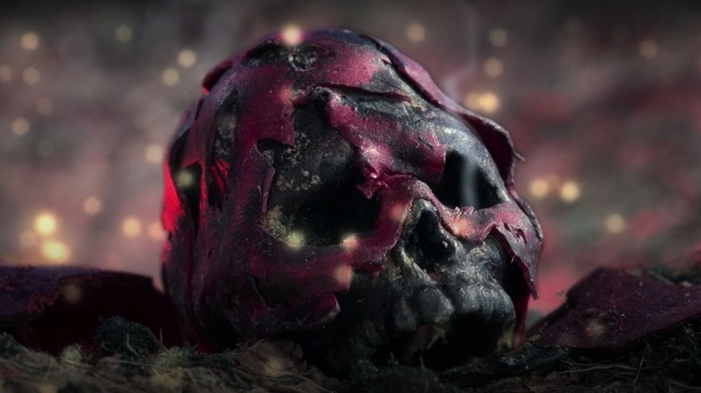 The skull of the identified Avenger