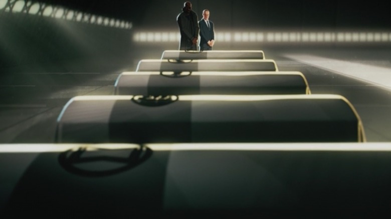 The caskets of the Avengers