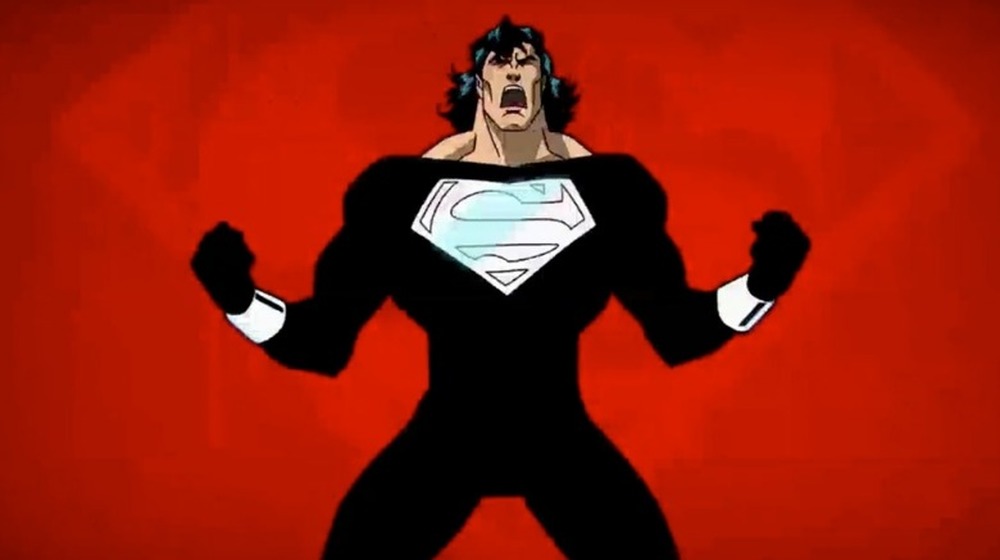 superman black suit mullet