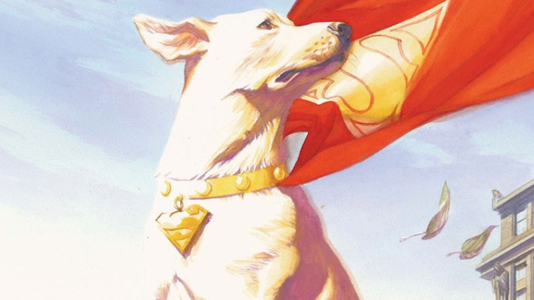 Krypto the Superdog in cape