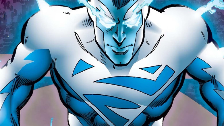 Original Electric Superman with eyes glowing