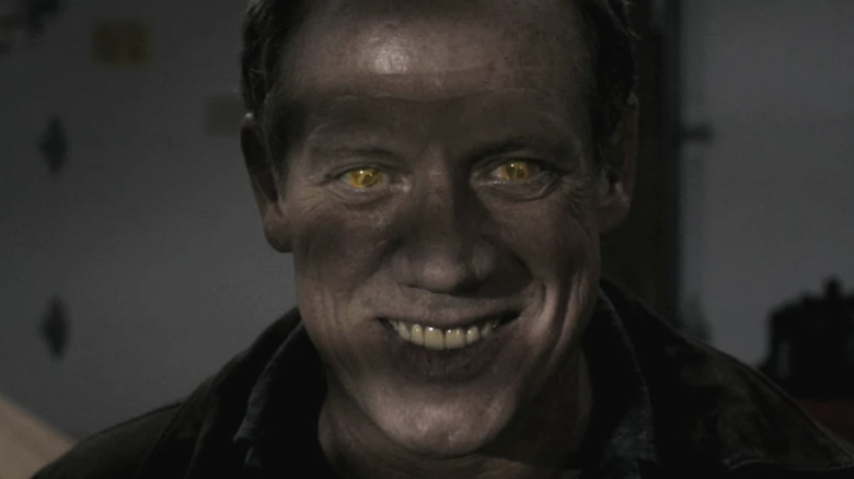 Azazel with yellow eyes