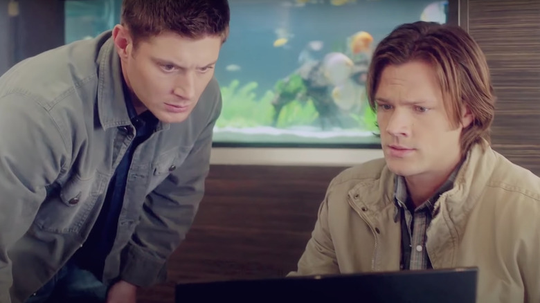 Sam and Dean Winchester wince