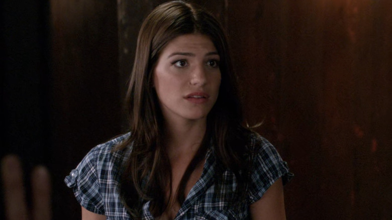 Genevieve Padalecki looking away in Supernatural