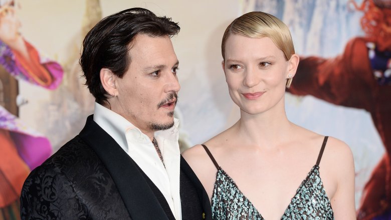 Johnny Depp and Mia Wasikowska