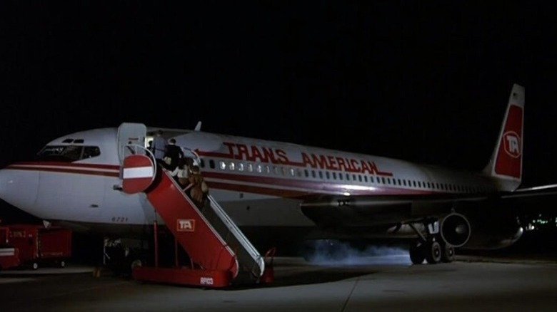 Passengers boarding the plane