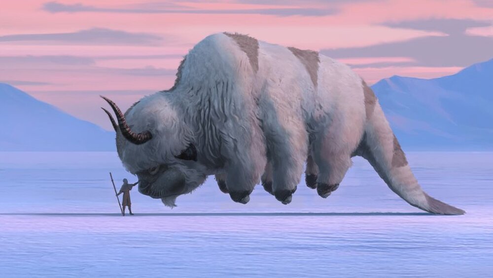 Fan art of Appa and Aang from Avatar: The Last Airbender