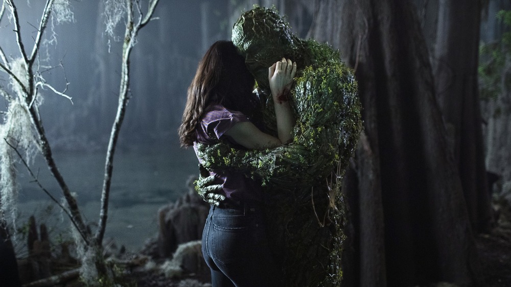 Swamp Thing tries to get to first base