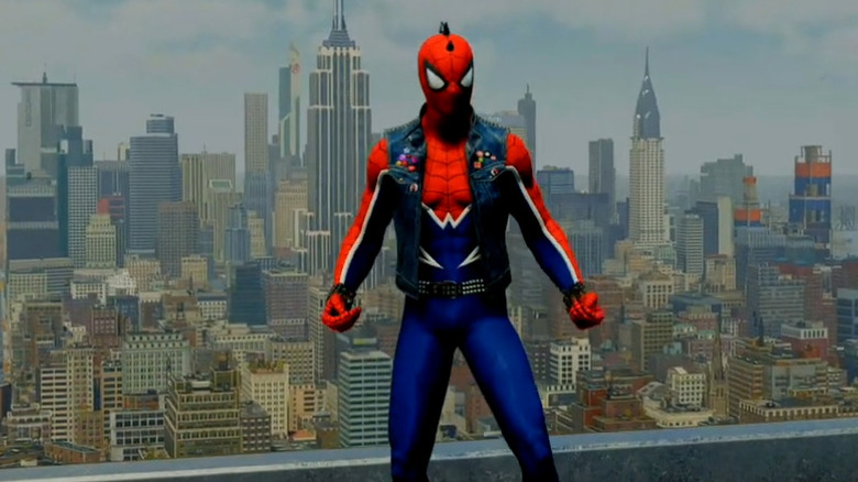 Spider-Punk standing on rooftop