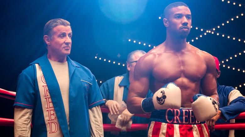 Sylvester Stallone and Michael B Jordan in Creed