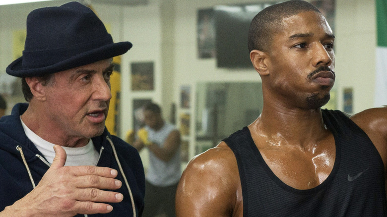 Sylvester Stallone and Michael B. Jordan in Creed