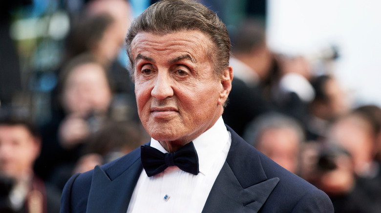 Sylvester Stallone serious