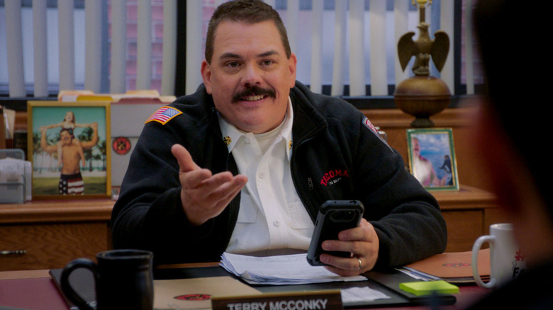 Chief Terry McConky at his desk