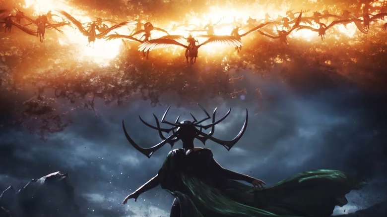 Hela during a flashback