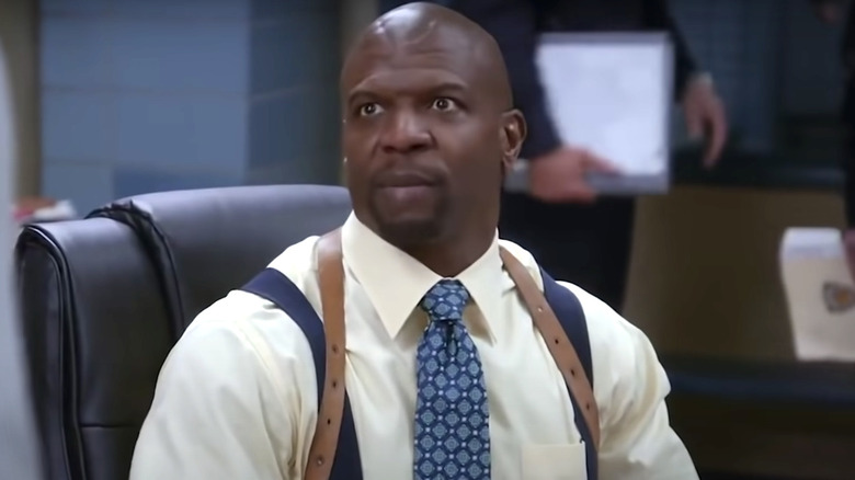 Brooklyn Nine-Nine Terry Crews wears suspenders