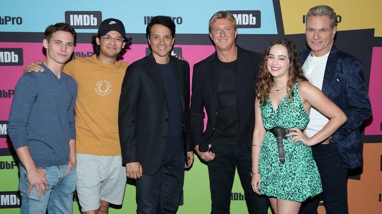 anner Buchanan, Xolo Maridueña, Ralph Macchio, William Zabka, Mary Mouser and Martin Kove attending San Diego Comic-Con 2019.