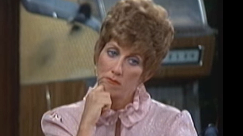 Marcia Wallace with head tilted