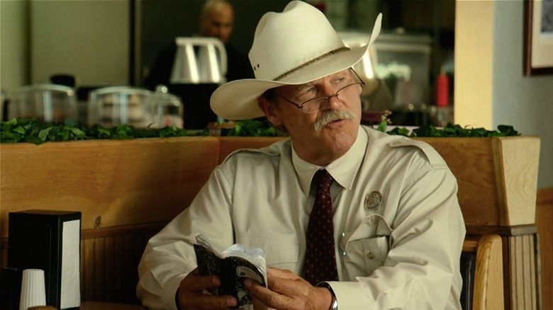 Jeff Bridges as sheriff, diner